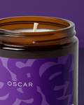 Oscar Perfumed Candle with Tobacco and Leather