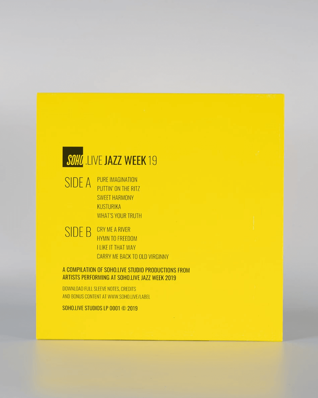 Soho Live Jazz Week 19 Vinyl Record