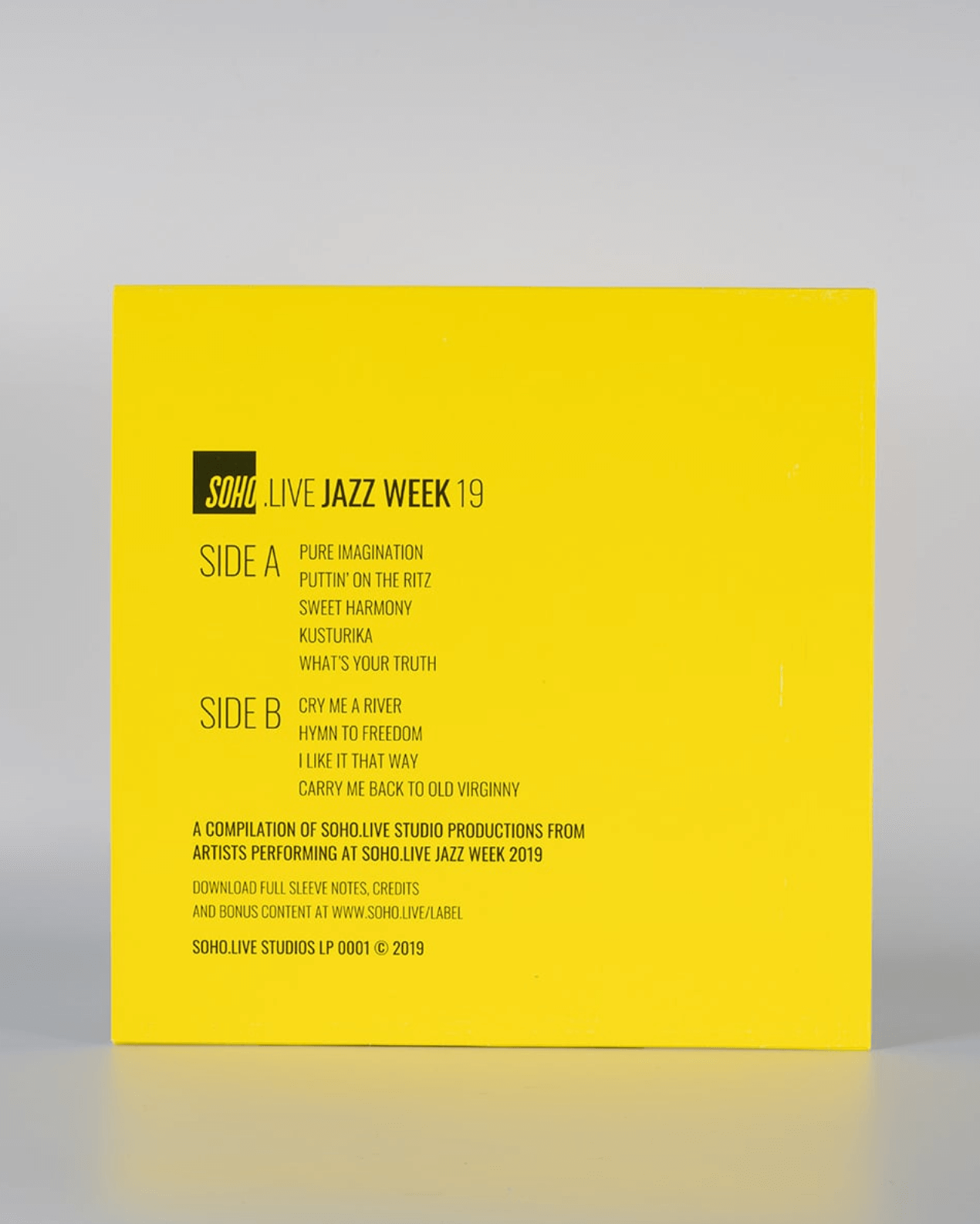 Soho Live Jazz Week 19 Vinyl Record