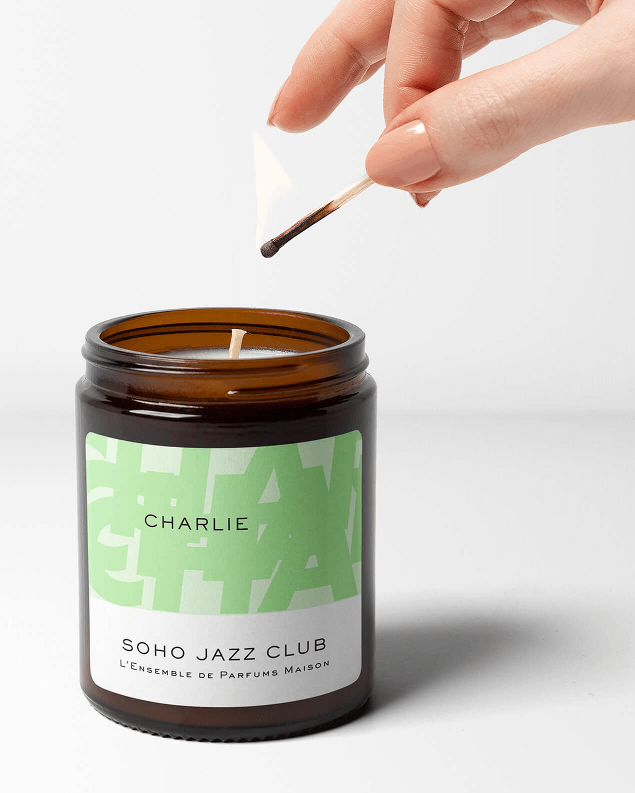 Charlie Perfumed Candle with Citrus and Saffron