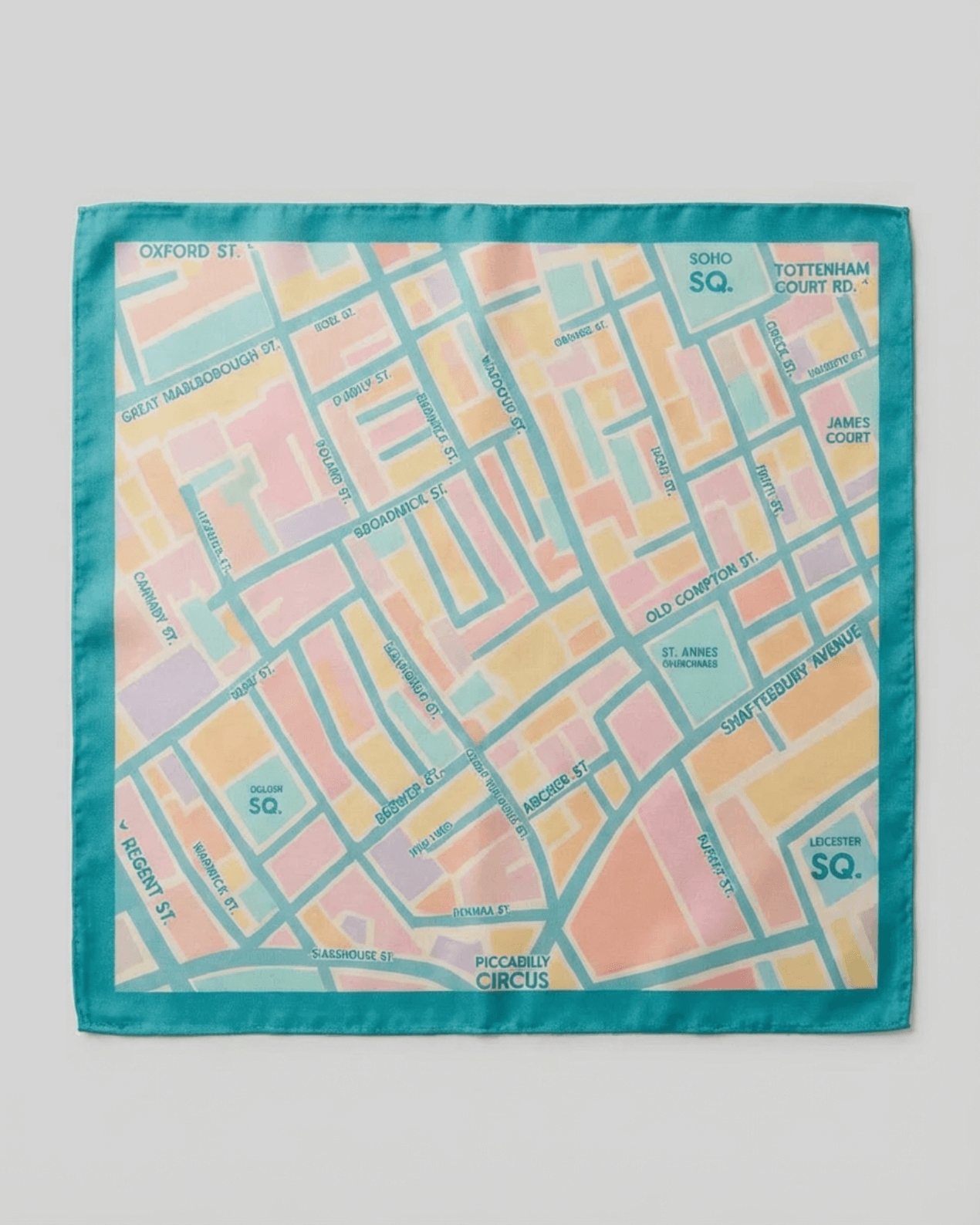 Soho Map Oversized Square Scarf