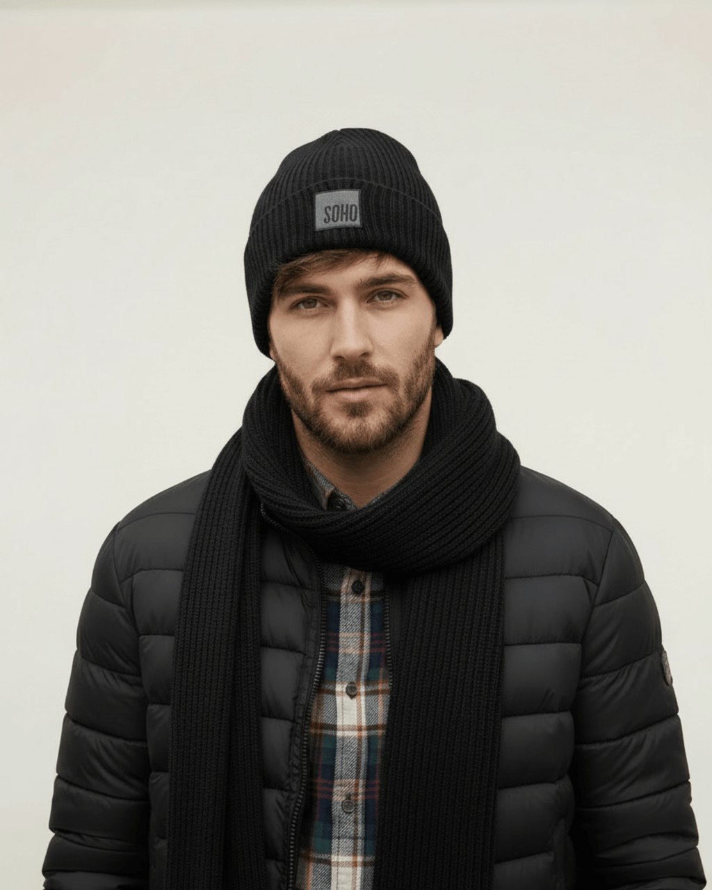 Soho Square Cuffed Beanie