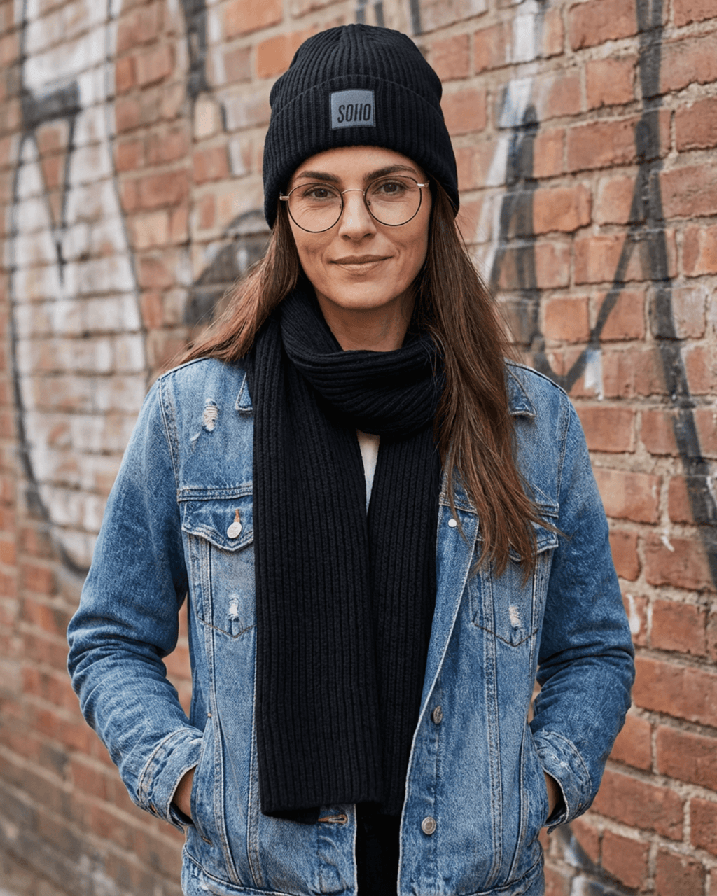 Soho Square Cuffed Beanie