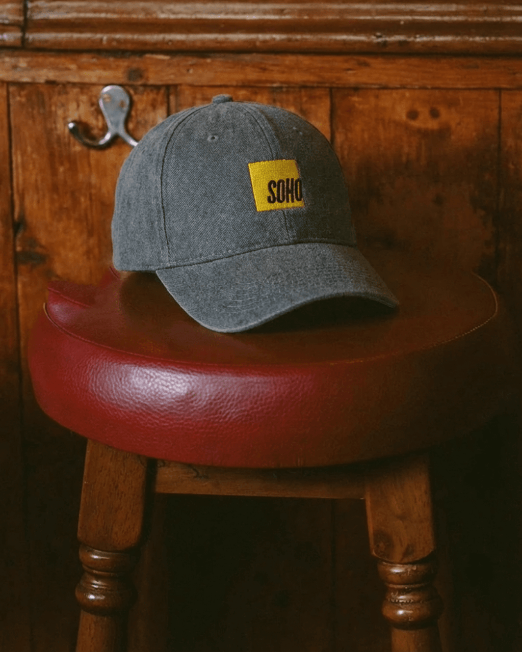 Soho Square Felt Baseball Cap