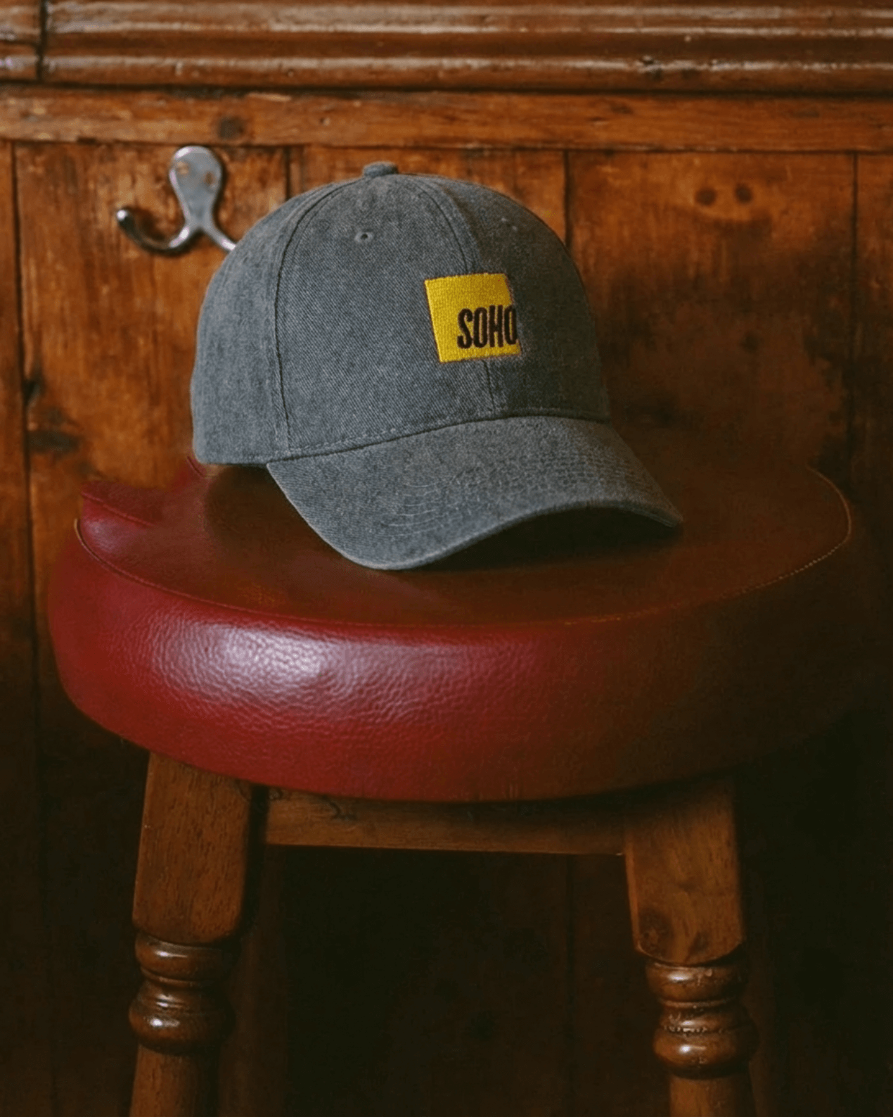 Soho Square Felt Baseball Cap
