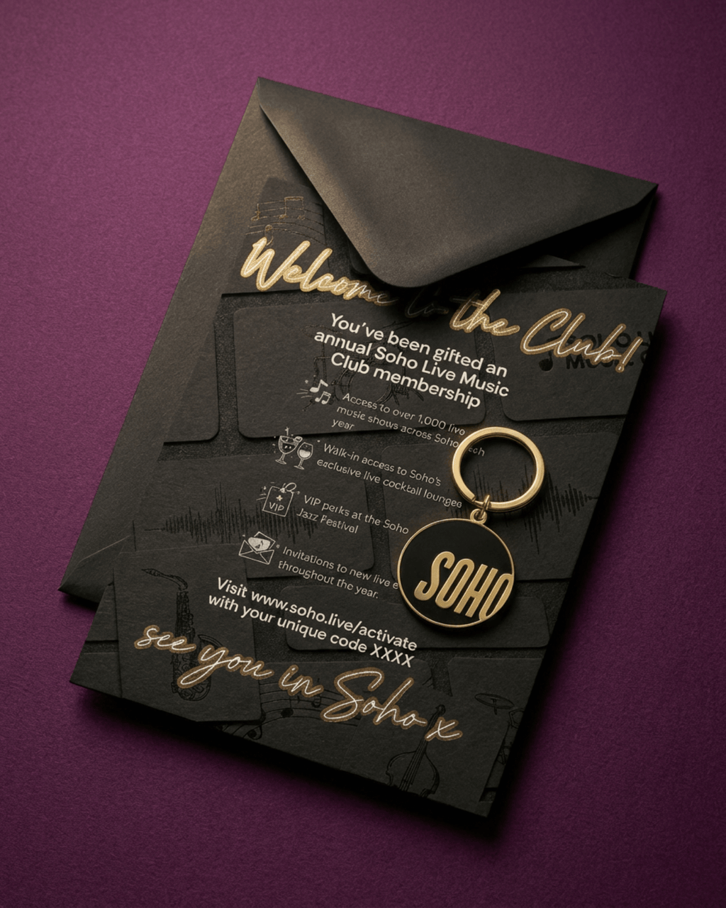 Soho Live Music Club Gift Membership, Physical