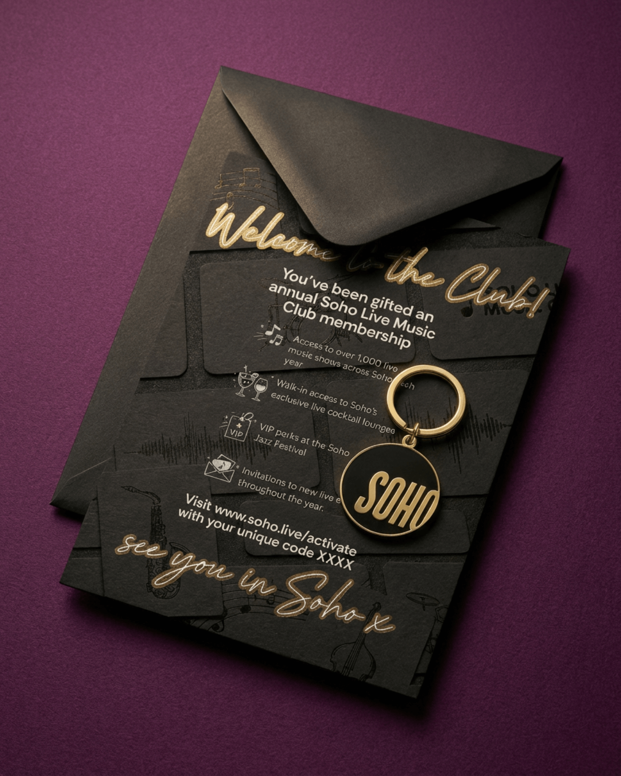 Soho Live Music Club Gift Membership, Physical