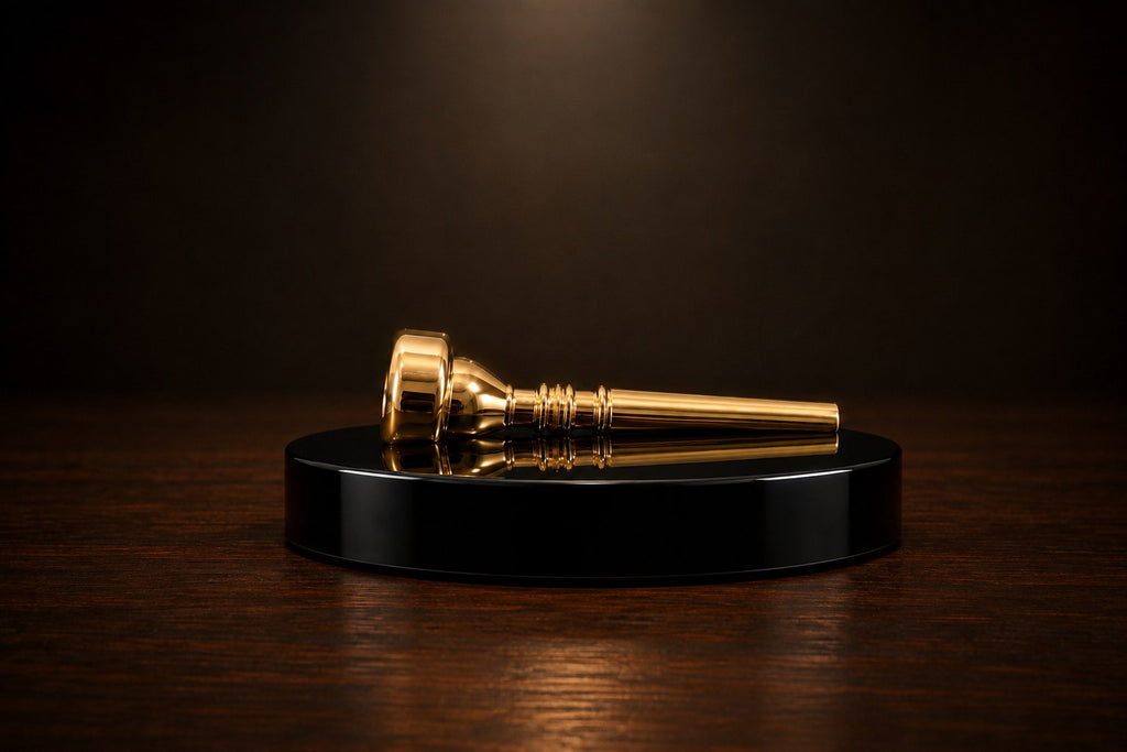 Top Brass resin disc on a Soho bar, side profile
